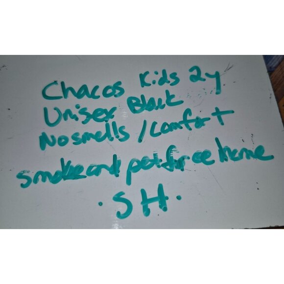 Chaco Kids Unisex Youth 2y  Black Adjustable Strap Outdoor Hiking Sandals - Picture 7 of 7